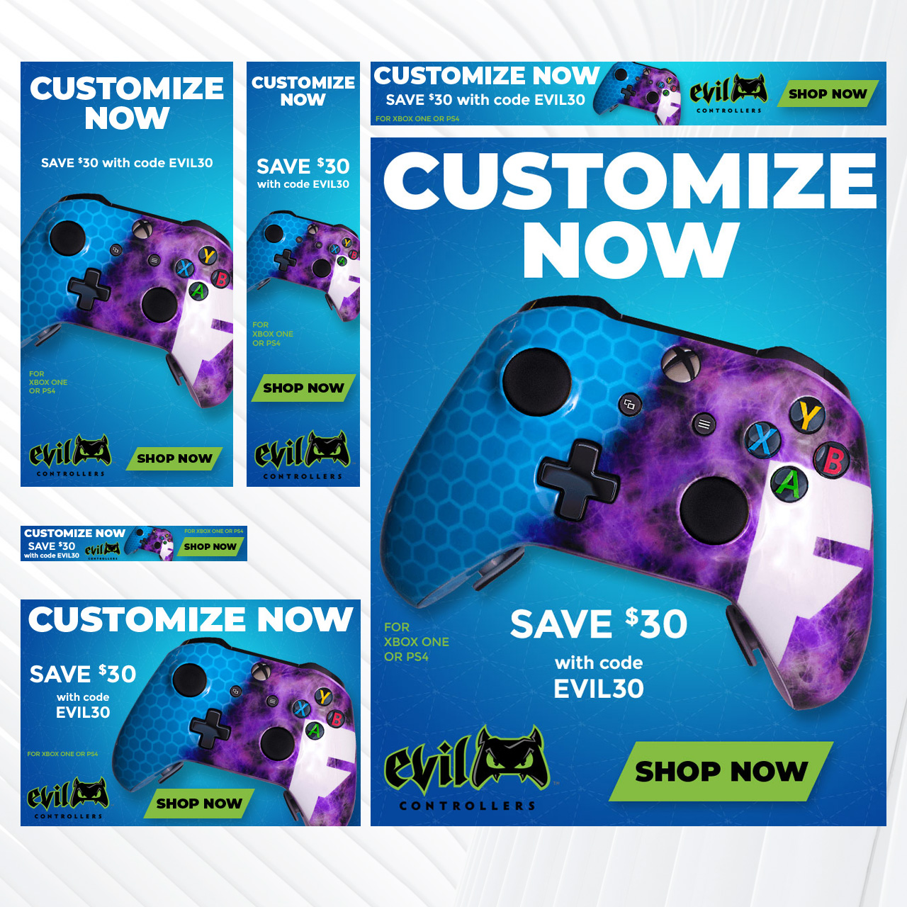 Evil Controllers Digital Display Ads