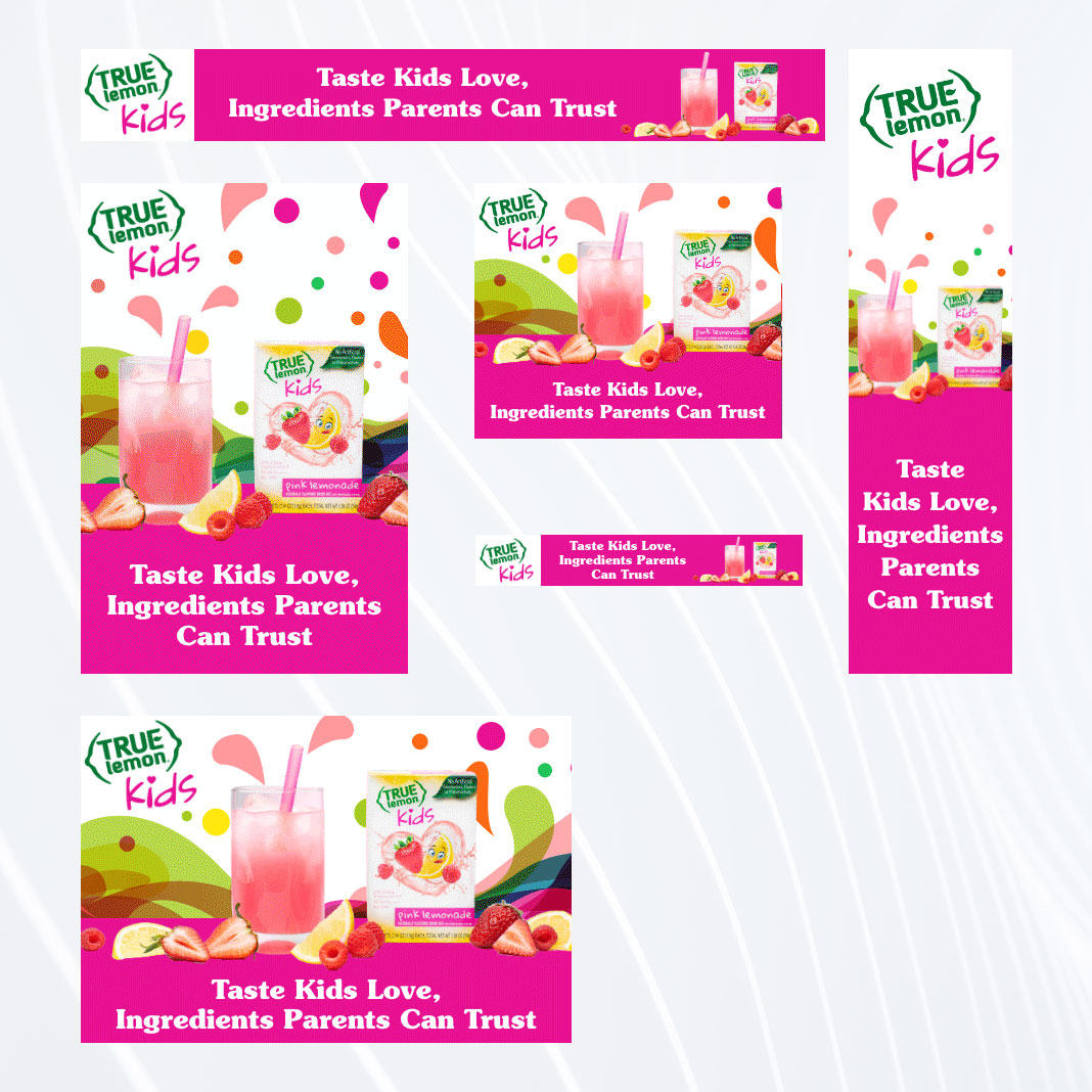 True Lemon Kids Digital Display Ads